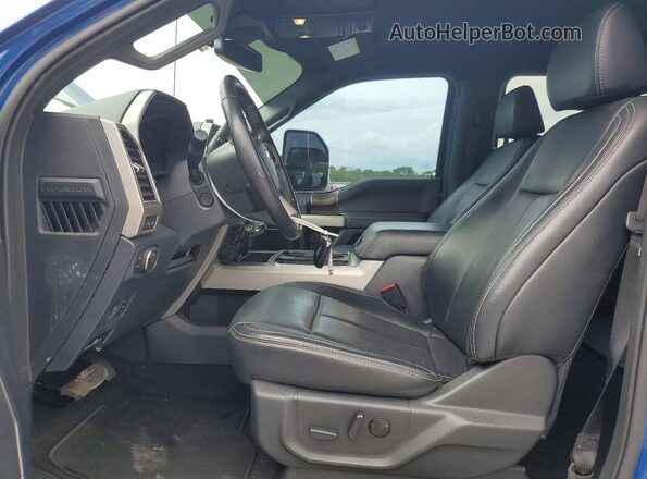 1FT8W2BT4NEE32685 2022 FORD F250 Blue Widok wnętrza z przodu