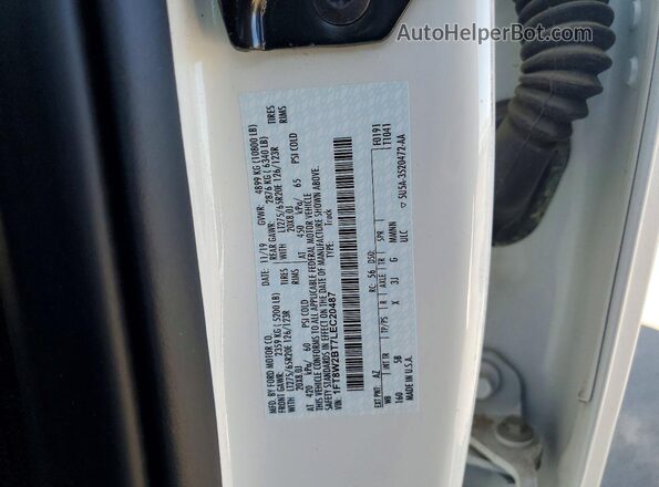 1FT8W2BT7LEC20487 2020 FORD F250 White ძრავის განყოფილების ხედი