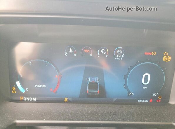 1FT8W2BT7PED85395 2023 FORD F250 Red Instrument cluster view