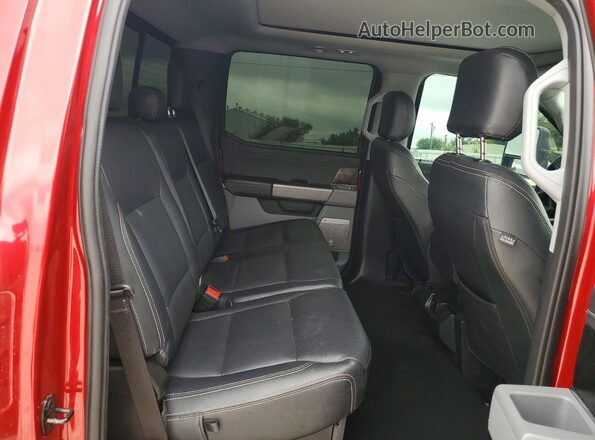 1FT8W2BT7PED85395 2023 FORD F250 Red Rear seats view