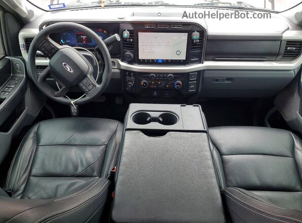 1FT8W2BT7PED85395 2023 FORD F250 Red Dashboard view
