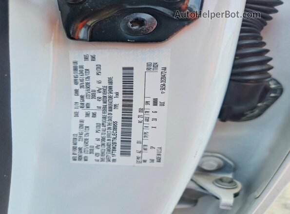 1FT8W2BT9LEC08955 2020 FORD F250 White Vista del compartimento del motor