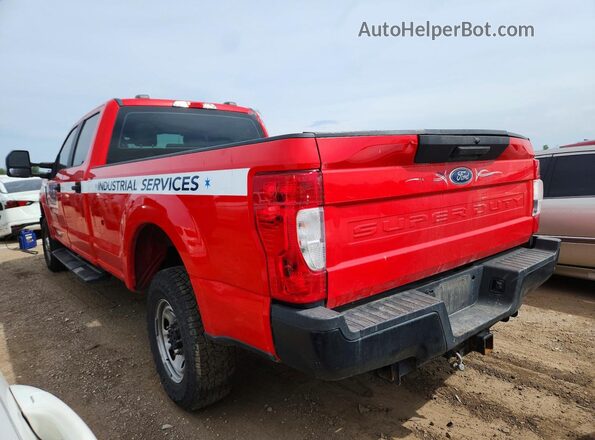 1FT8W3B65NEC58366 2022 FORD F350 Red Trasero izquierdo
