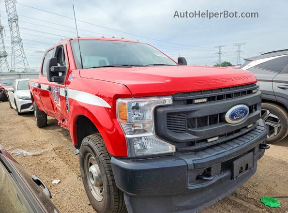 1FT8W3B65NEC58366 2022 FORD F350 Red Delantero derecho