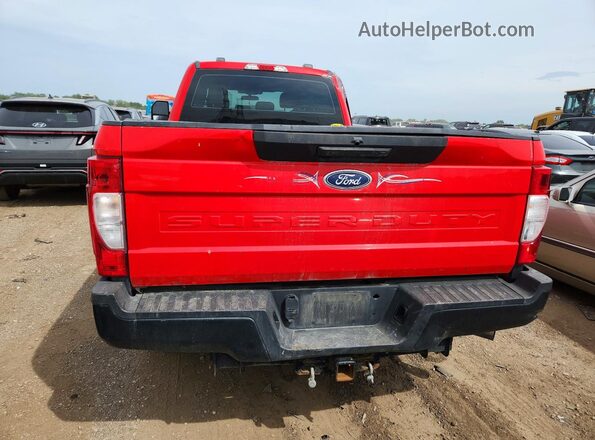 1FT8W3B65NEC58366 2022 FORD F350 Red Vista trasera