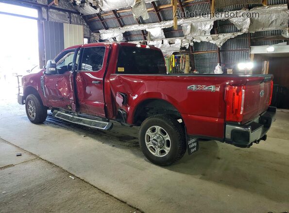 1FT8W3BM8SEC25517 2025 FORD F350 Red Rear left
