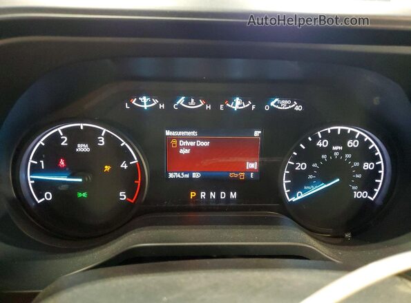 1FT8W3BM8SEC25517 2025 FORD F350 Red Instrument cluster view