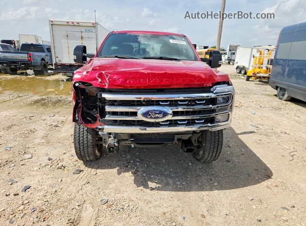 1FT8W3BN0RED37960 2024 FORD F350 Red Вид спереду