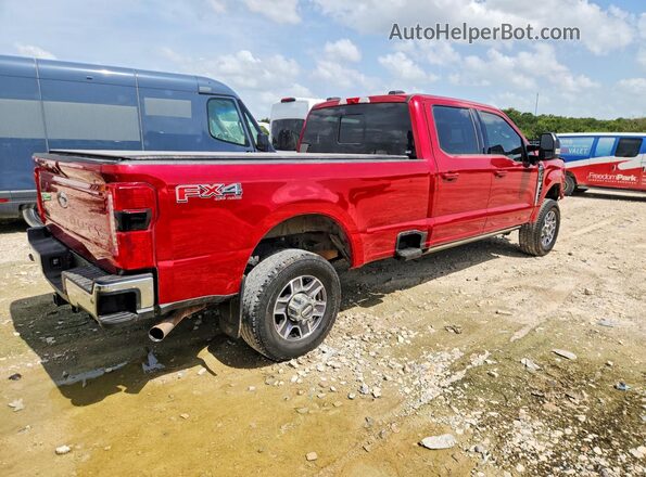 1FT8W3BN0RED37960 2024 FORD F350 Red Задня права чверть