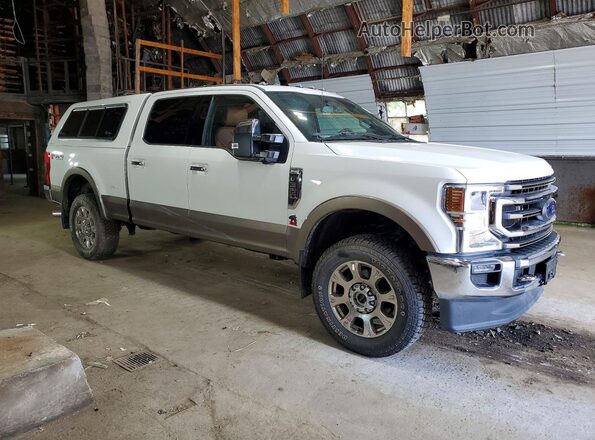 1FT8W3BN2MEC01905 2021 FORD F350 White Передня права чверть