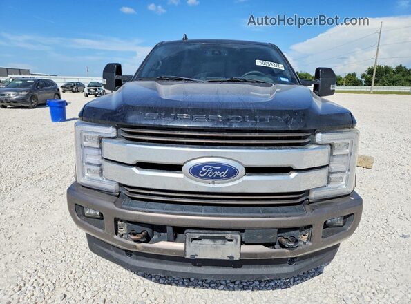 1FT8W3BT0KEC97822 2019 FORD F350 Black წინა ხედი