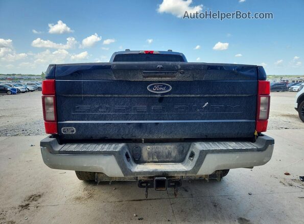 1FT8W3BT2LEC19933 2020 FORD F350 Blue Widok z tyłu