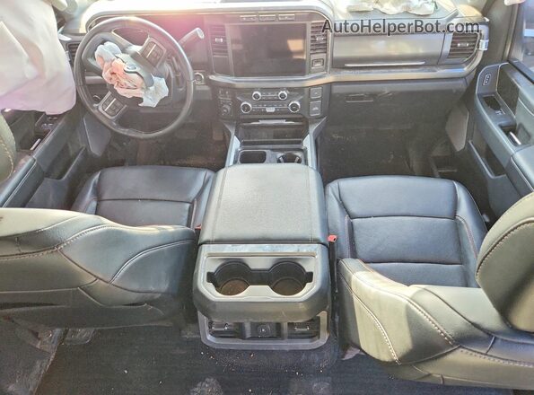 1FT8W3BT2PEC45583 2023 FORD F350 White Widok deski rozdzielczej