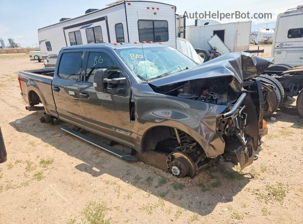 1FT8W3BT3HED96370 2017 FORD F350 Gray Delantero derecho