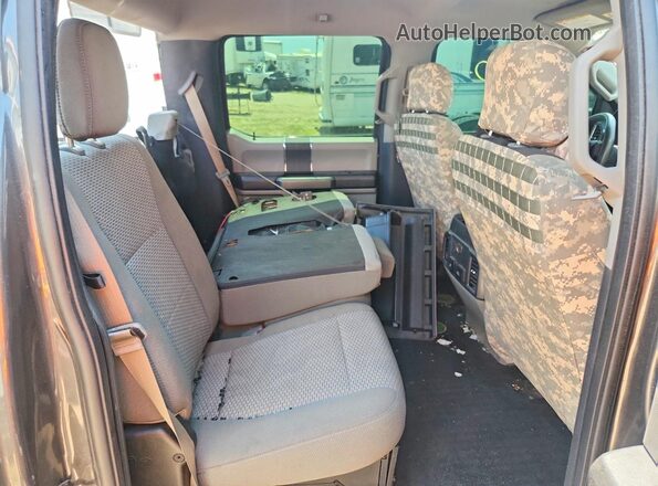 1FT8W3BT3HED96370 2017 FORD F350 Gray Vista de los asientos traseros
