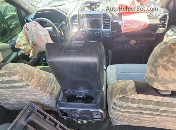 1FT8W3BT3HED96370 2017 FORD F350 Gray Vista del salpicadero