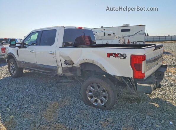 1FT8W3BT3KEE41427 2019 FORD F350 White უკანა მარცხენა