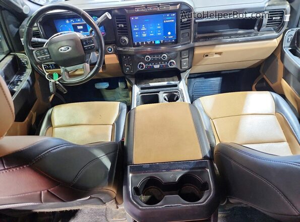 1FT8W3BT3PEC20563 2023 FORD F350 Black Widok deski rozdzielczej