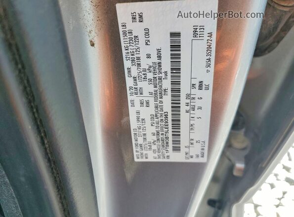 1FT8W3BT5LEE93983 2020 FORD F350 Silver Widok komory silnika