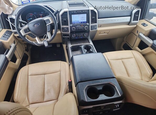 1FT8W3BT6LEC71405 2020 FORD F350 Белый Вид панели приборов