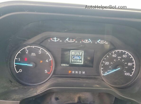 1FT8W3BT6SEC20260 2025 FORD F350 White Widok zestawu wskaźników