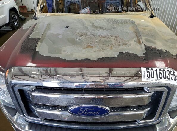 1FT8W3BT7GEC29220 2016 FORD F350 Red უკანა სალონის ხედი