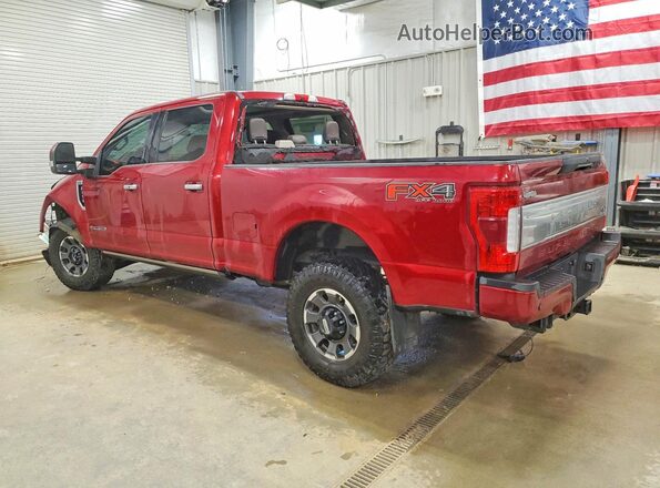 1FT8W3BT8KEF13402 2019 FORD F350 Red Задня ліва чверть