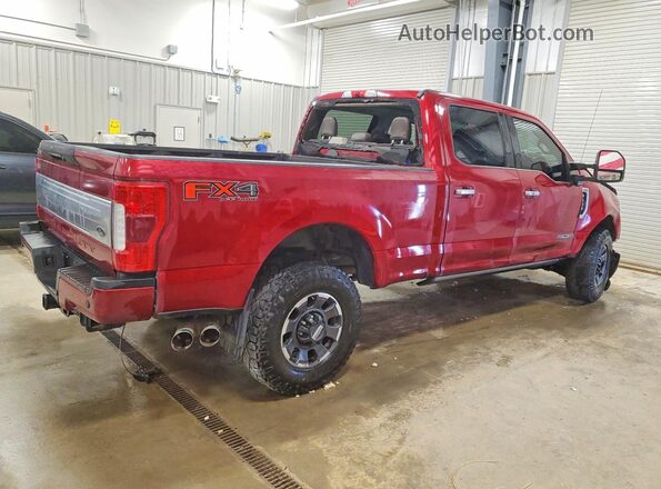1FT8W3BT8KEF13402 2019 FORD F350 Red Задня права чверть