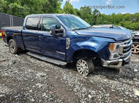 1FT8W3BT8LEC58803 2020 FORD F350 Blue Delantero derecho
