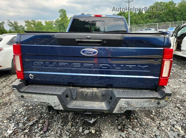 1FT8W3BT8LEC58803 2020 FORD F350 Blue Vista trasera