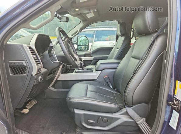 1FT8W3BT8LEC58803 2020 FORD F350 Blue Vista interior delantera