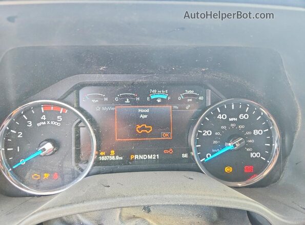 1FT8W3BT9HEF34204 2017 FORD F350 Угольный Вид щитка приборов