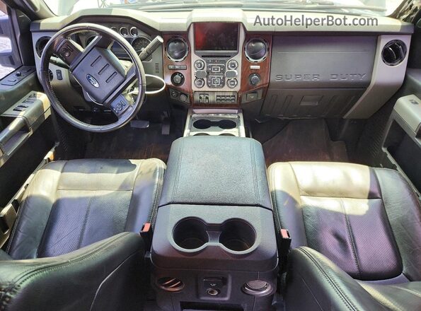 1FT8W3BTXGEC66438 2016 FORD F350 Gray Vista del salpicadero