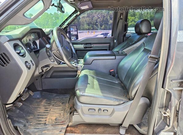 1FT8W3BTXGEC66438 2016 FORD F350 Gray Vista interior delantera