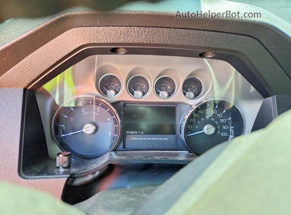 1FT8W3BTXGEC66438 2016 FORD F350 Gray Vista del cuadro de instrumentos