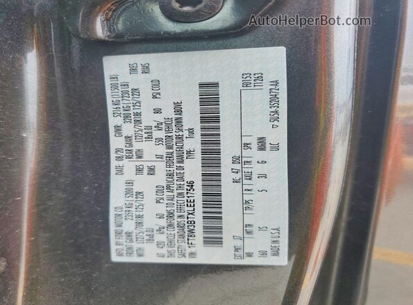1FT8W3BTXLEE17546 2020 FORD F350 Серебряный Вид подкапотного пространства