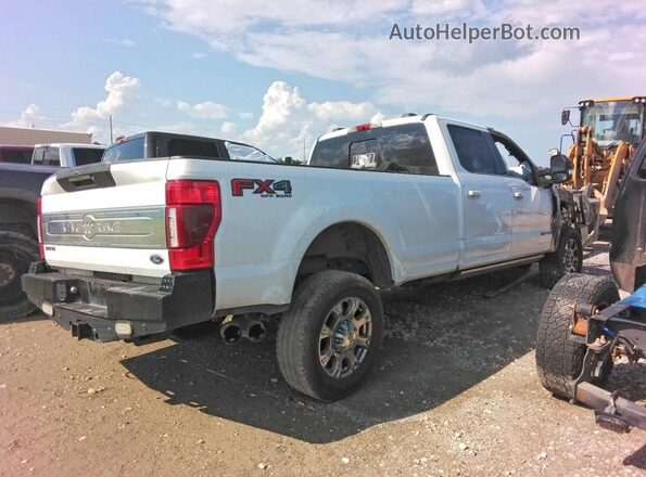 1FT8W3BTXLEE60865 2020 FORD F350 White Trasero derecho