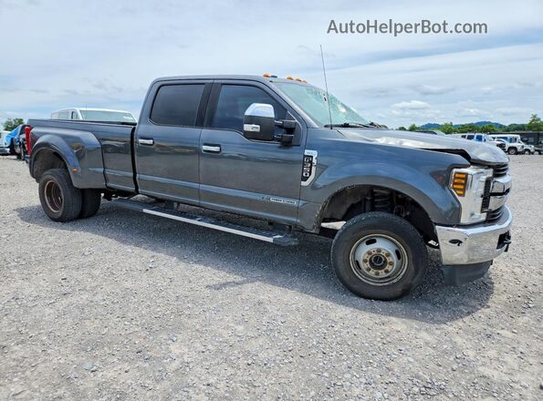 1FT8W3DT0KED76775 2019 FORD F350 Серый Передняя правая четверть
