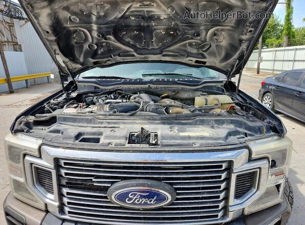 1FT8W3DT2NED72098 2022 FORD F350 Blue Սալոնի հետևի տեսք