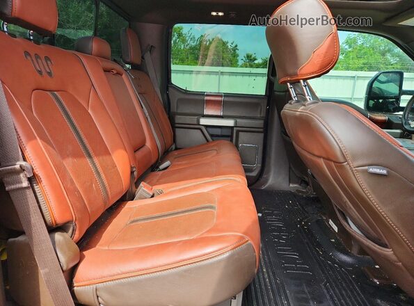 1FT8W3DT2NED72098 2022 FORD F350 Blue Հետևի նստատեղերի տեսք