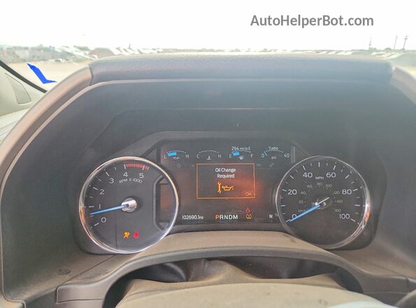 1FT8W3DT3MEC37047 2021 FORD F350 Two Tone Instrument cluster view