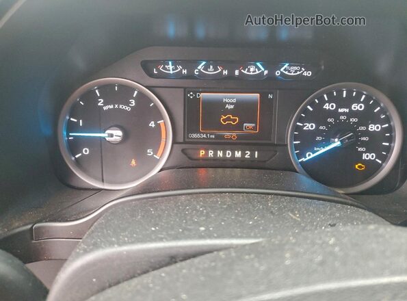1FT8W3DT4KED99587 2019 FORD F350 Черный Вид щитка приборов