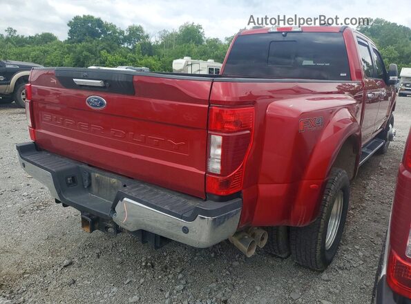 1FT8W3DT4LED45465 2020 FORD F350 Красный Задняя правая четверть