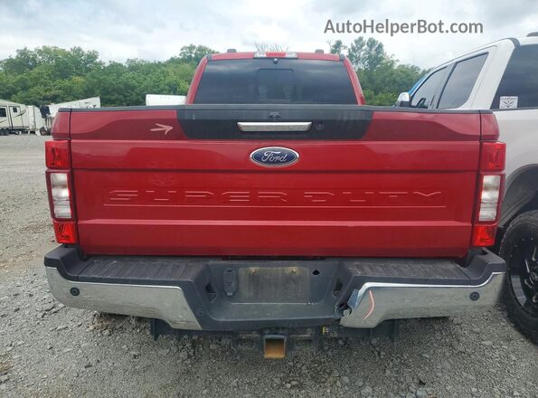 1FT8W3DT4LED45465 2020 FORD F350 Красный Вид сзади