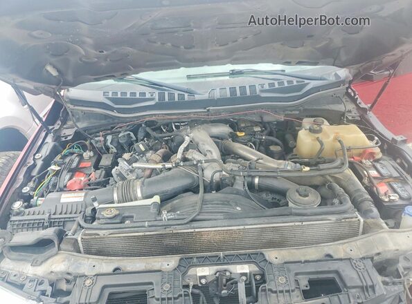1FT8W3DT4LED45465 2020 FORD F350 Красный Вид задней части салона