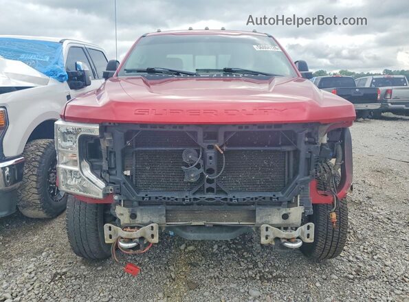 1FT8W3DT4LED45465 2020 FORD F350 Красный Вид спереди