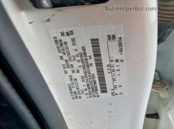 1FT8W3DT5NEF73574 2022 FORD F350 Белый Вид подкапотного пространства