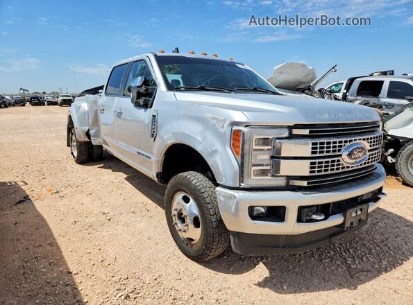 1FT8W3DT7KEE32386 2019 FORD F350 Silver Przód prawy