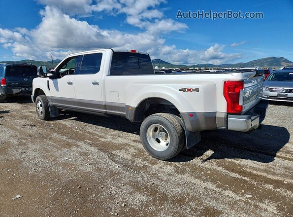 1FT8W3DT8KED84378 2019 FORD F350 Белый Задняя левая четверть