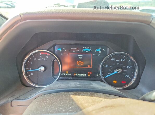 1FT8W3DT8KED84378 2019 FORD F350 Белый Вид щитка приборов